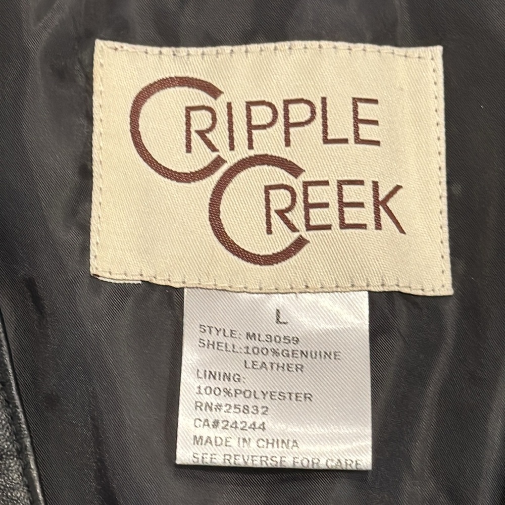 Cripple Creek Leather Vest View 4